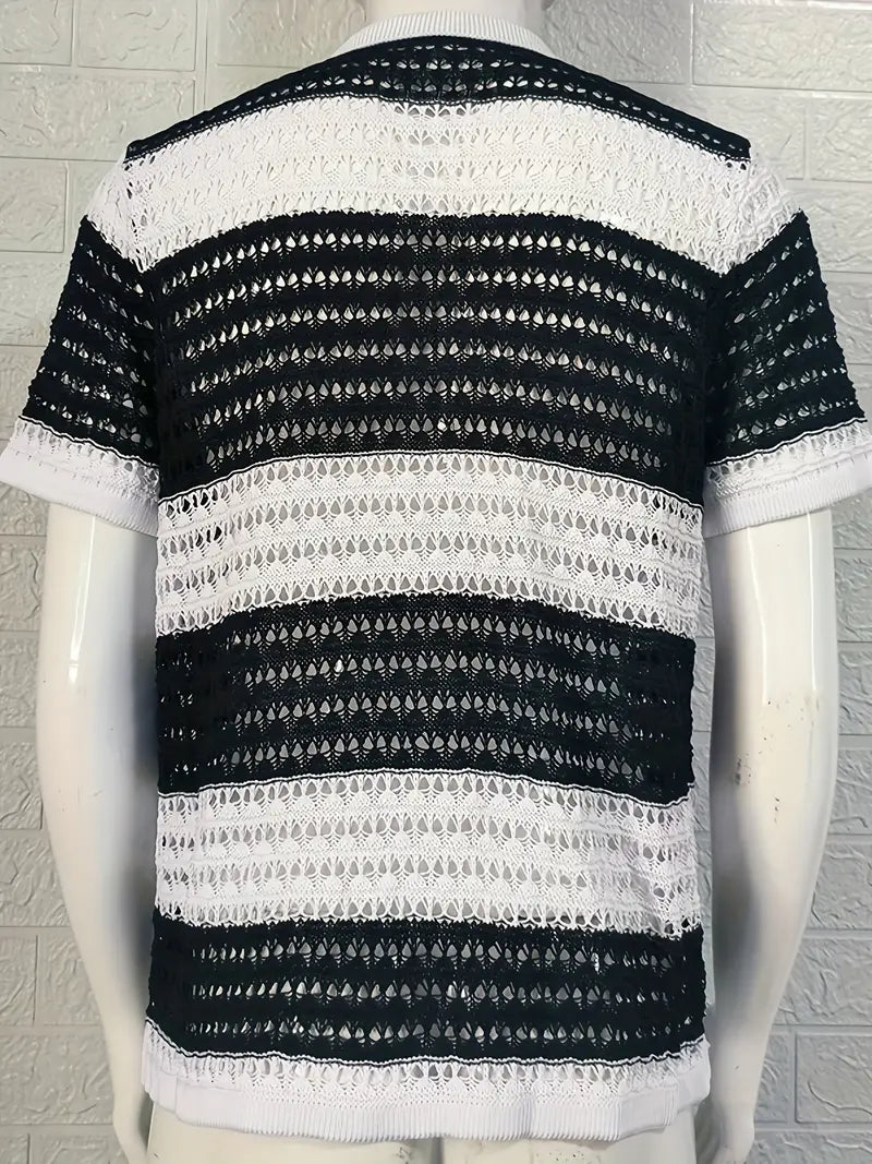 Capri™ Contrast Knit Overhemd